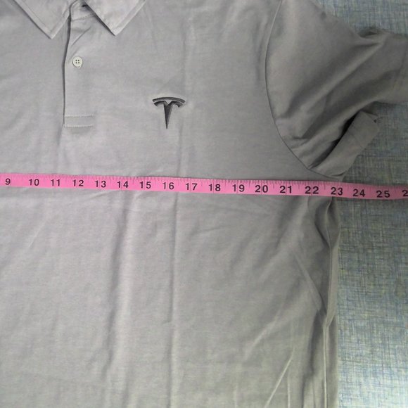 Tesla Motor Co Button Up Long Sleeve Shirt White Embroidered Logo Men's XL - Picture 6 of 7